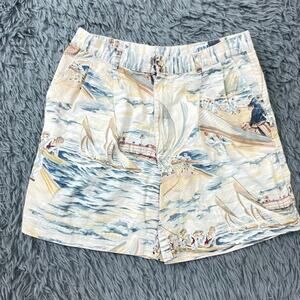 Vintage Mens Reyn Spooner Shorts Hawaiian Cotton Made in Hong Kong Size 34